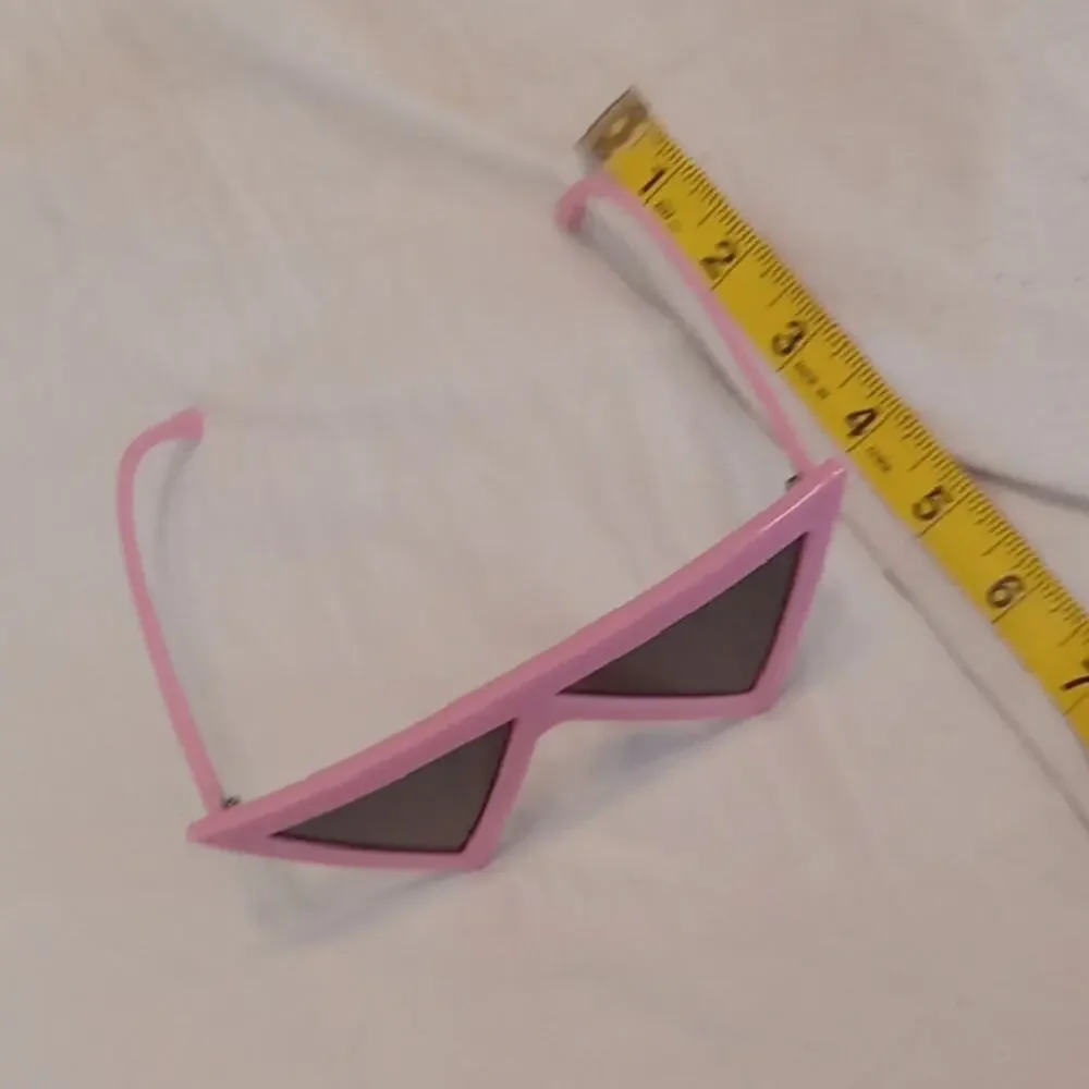 Trendy Pink Geometric Sunglasses